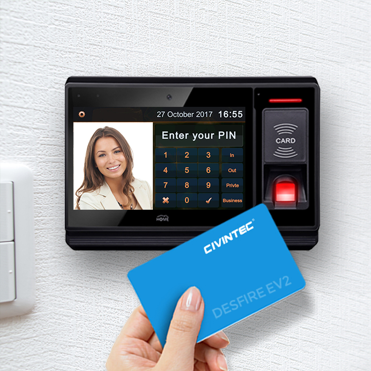 Customer Programmable Android Biometric Recognition Time Attendance System with WiFi 4G GPRS RFID Reader