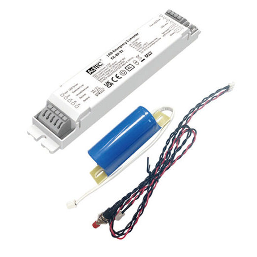 Actec Emergency Converter 3.2W LED 3-Hour Battery Backup White Light Remote Control 2-Year Warranty for LED Lighting Systems