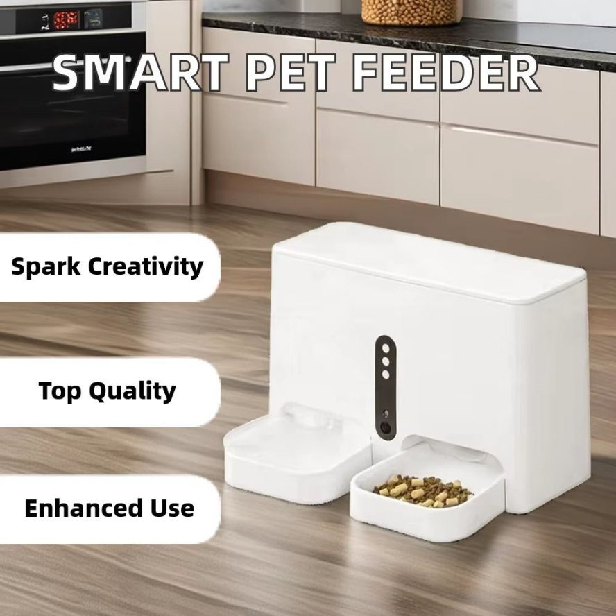 Drinking+Feeding 2in1 Smart Pet Feeder for Regular Pet Health Maintenance