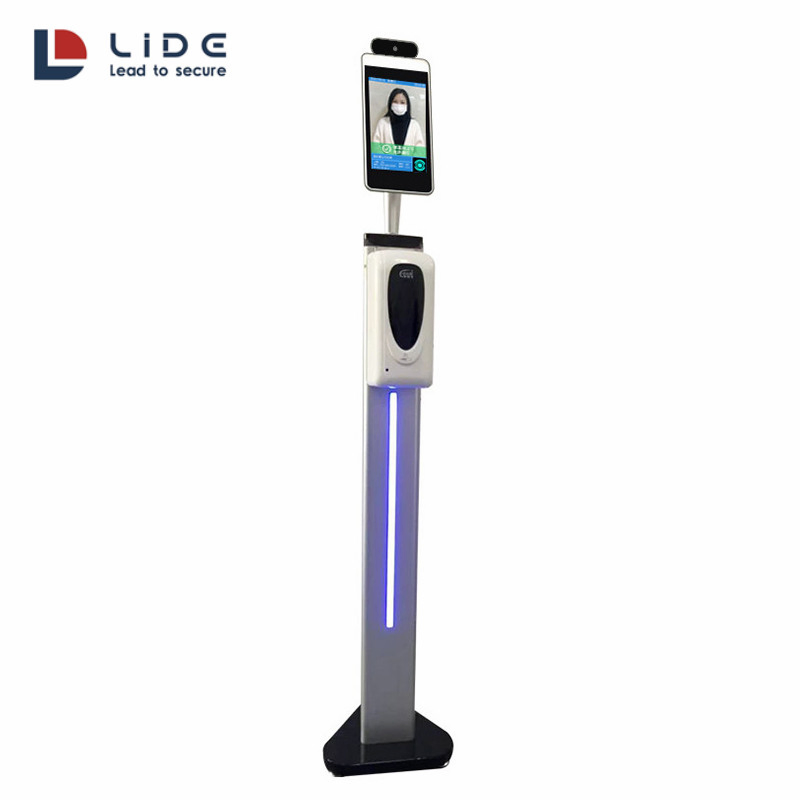 Factory Wholesale Price 5 Inch Facial Recognition Thermometer Temperature Scanner Time Attendance RFID Access Control System