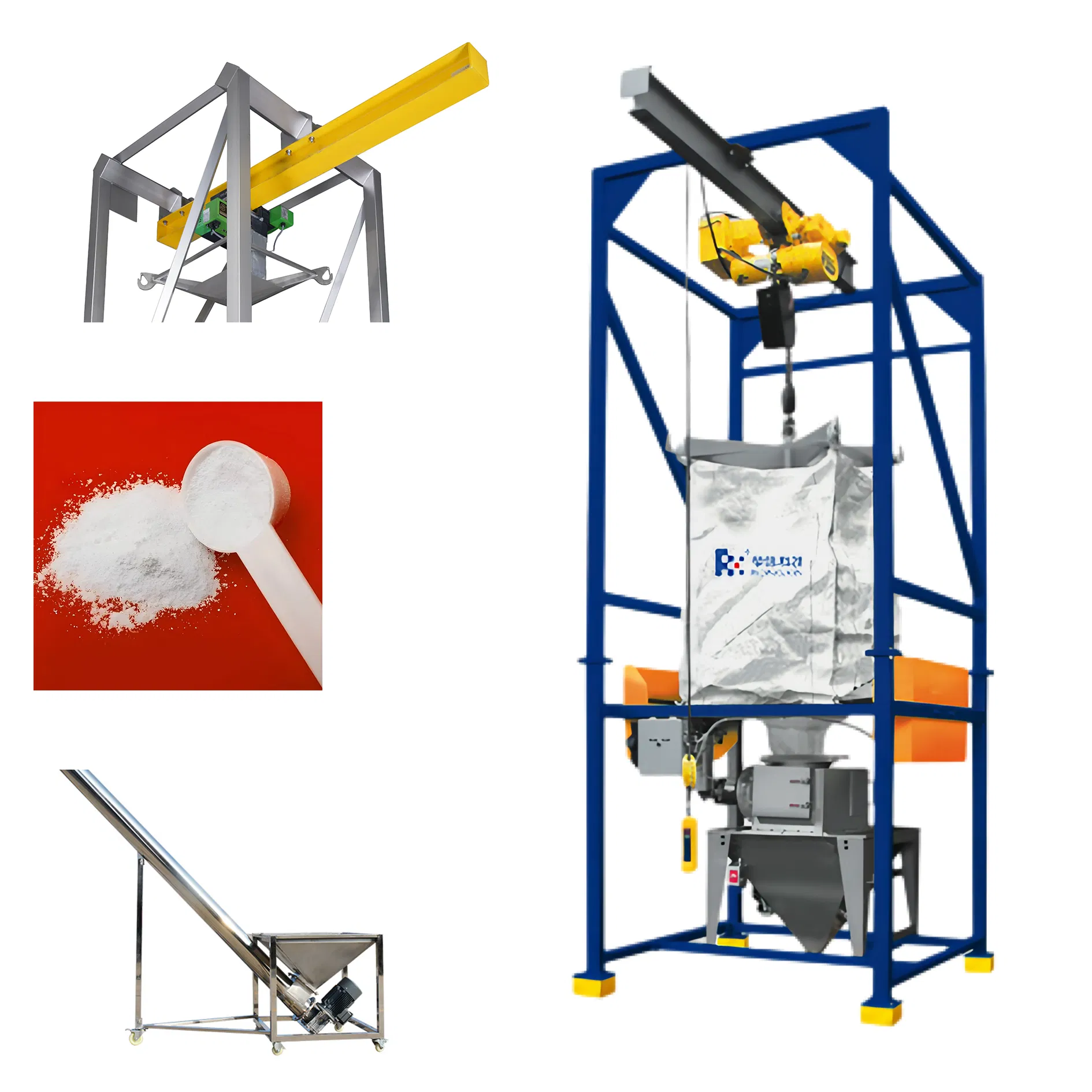 Industrial Super Sack Discharge System for Bulk Materials