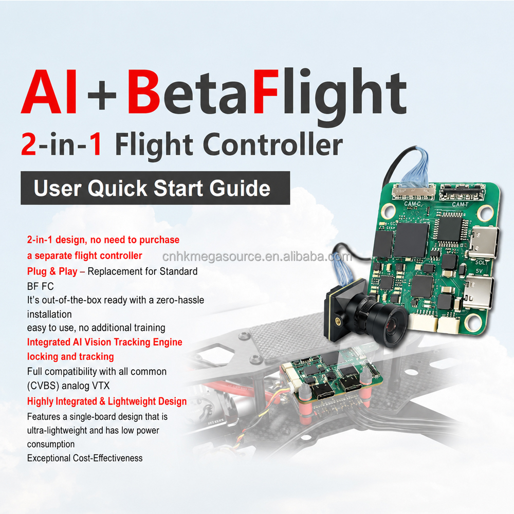 Drone AI Module AI-FC V2 FPV Flight Controller BetaFlight Firmware And AI Tracking System With A 1080p FHD Camera