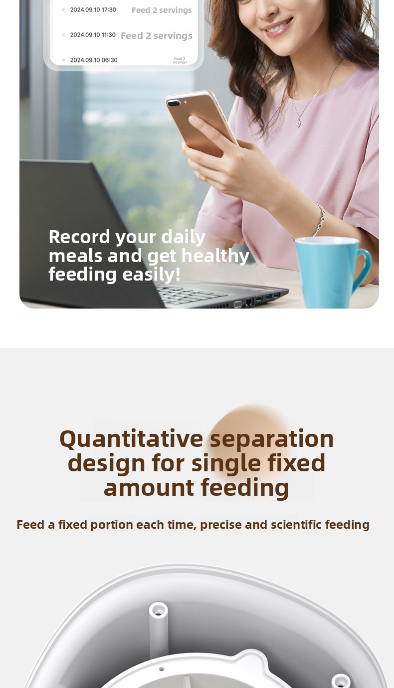 Smart Pet Feeder HD Camera Video Remote View Voice Intercom App Control Automatic Timing Pet Food Dispenser Cats Dogs