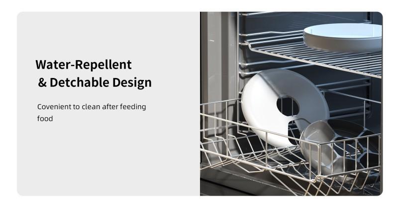 Programmable Smart Automatic Foldable Battery-Powered Portable Plastic Cat Dog Feeder Wet/Dry Food Dispenser Refrigerating