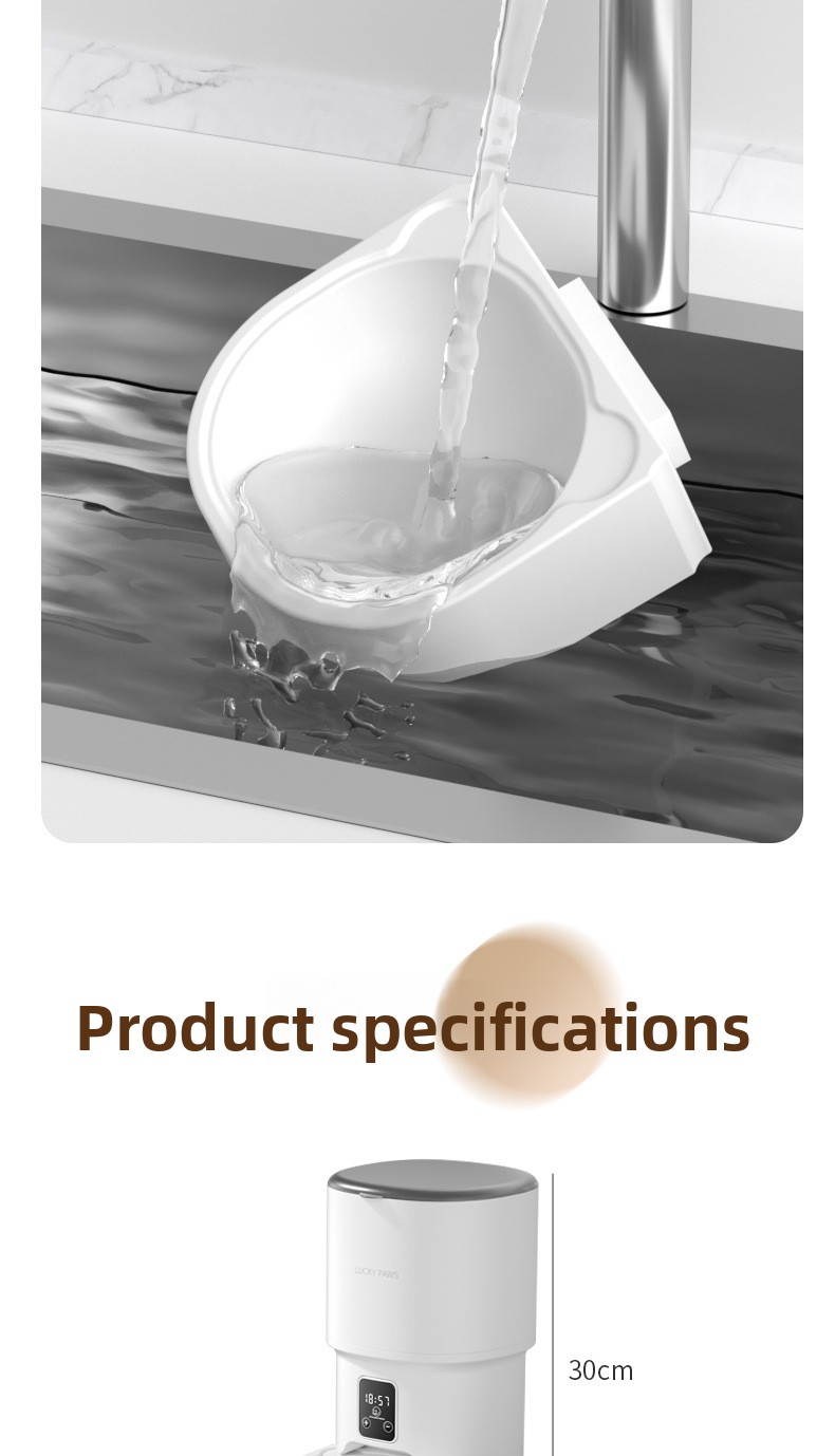 Smart Pet Feeder HD Camera Video Remote View Voice Intercom App Control Automatic Timing Pet Food Dispenser Cats Dogs