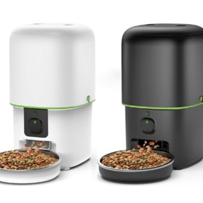 Wholesale OEM/ODM White Cute 2L/4L Video Automatic Feeder for Cat with Programmable Timer for Precise Scheduled Pet Meals