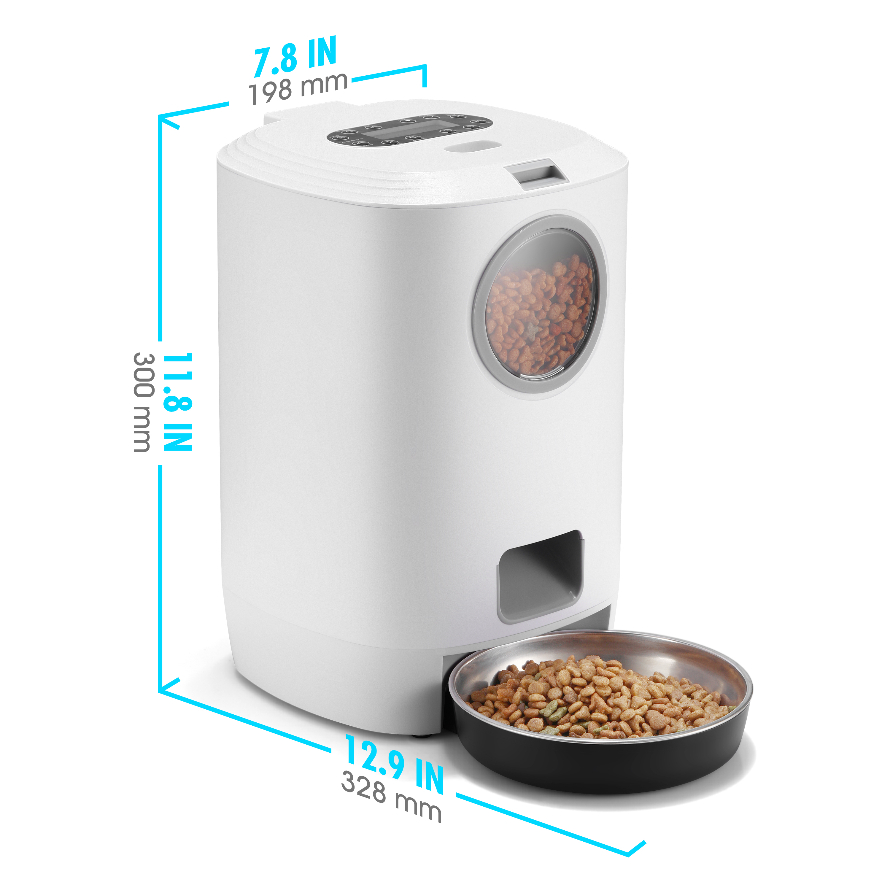 2021 NEW Automatic Pet Feeder 4.5L Capacity Smart Food Dispenser with Portion Control for Dog and Cat Supporting Dropshipping