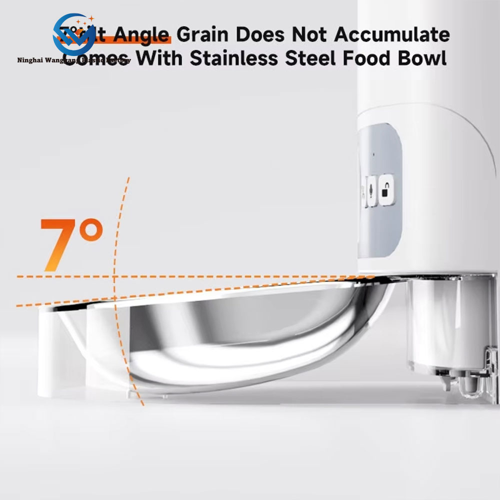 Modern Automatic Pet Feeders Eco-Friendly Timed Cat and Dog Food Dispensers with Voice Recorder Charge Source