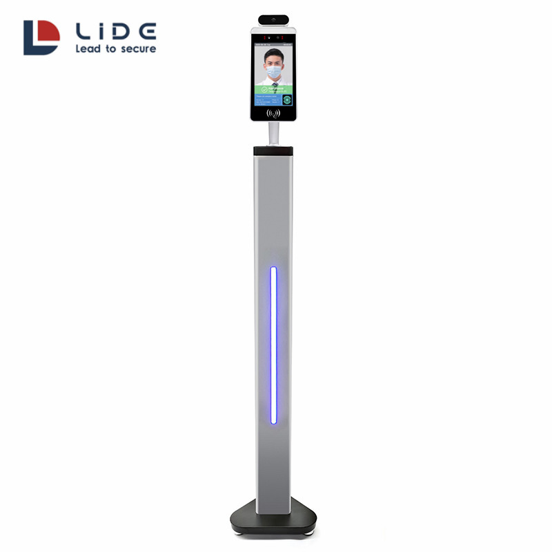 Factory Wholesale Price 5 Inch Facial Recognition Thermometer Temperature Scanner Time Attendance RFID Access Control System