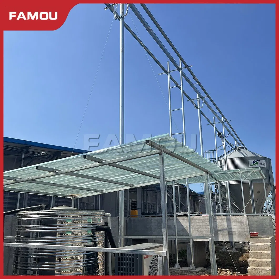 Famou Poultry Equipment 102mm Automatic Chain Feeding System Used in Poultry Pan Feeding System