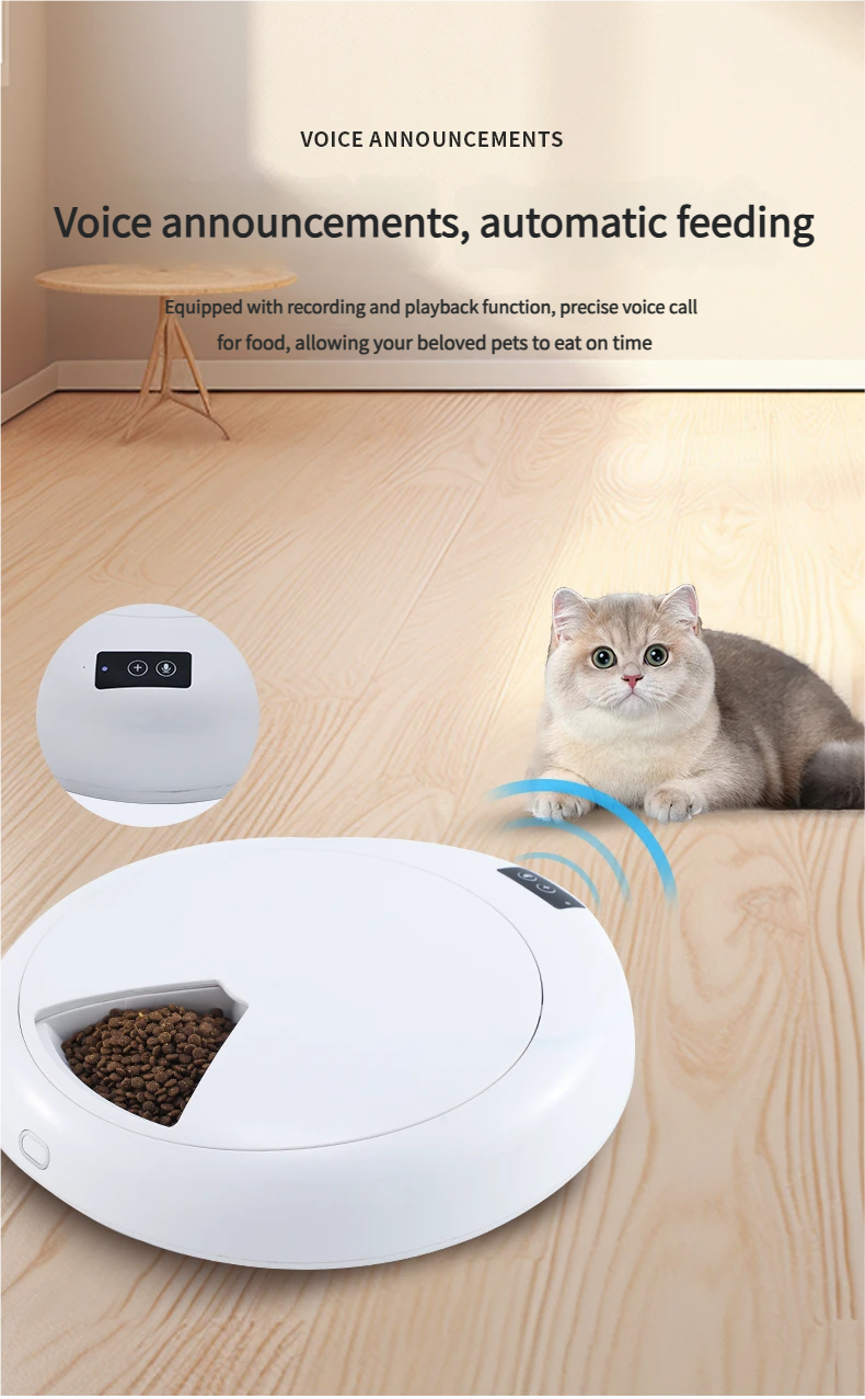 Smart Automatic Pet Wet Food Dispenser Feeder