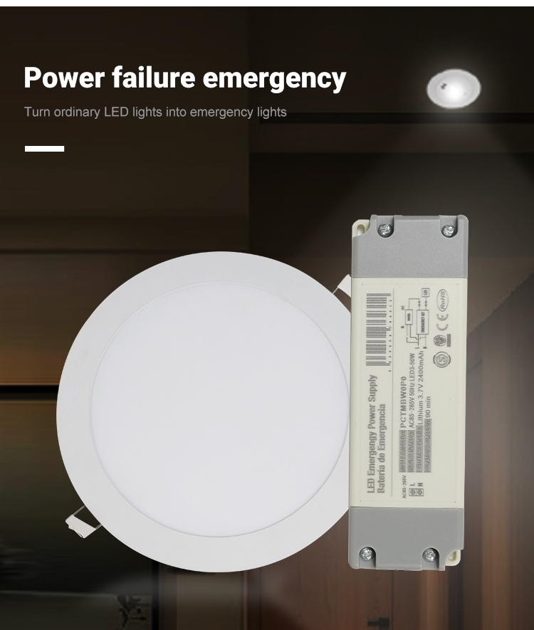 Long Duration Time Led Emergency Light Lithium Charging Battery Rechargeable Driver Power Supply