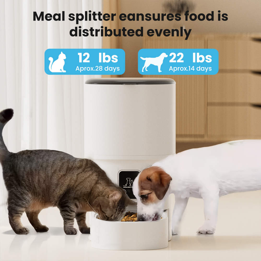 Premium Large Capacity Easy Wash Wifi App Remote Timing Quantitative Feeding Anti JamSmart Pet Feeder For Pet Store