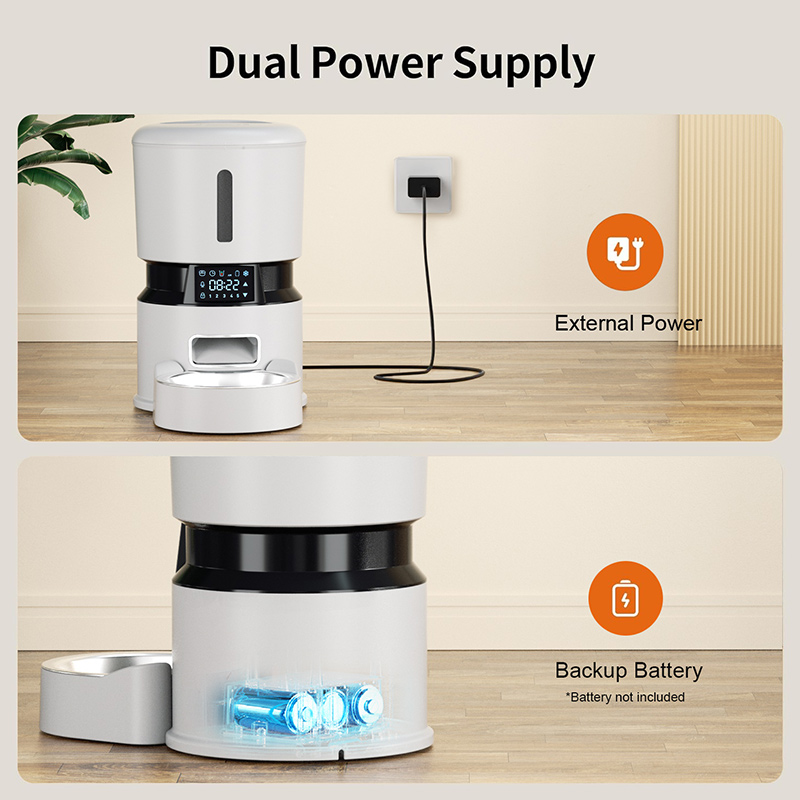 2024 New Brand Automatic Smart Pet Feeder Modern Style Bowl Dispenser with Schedule Feeding for Cats and Dogs