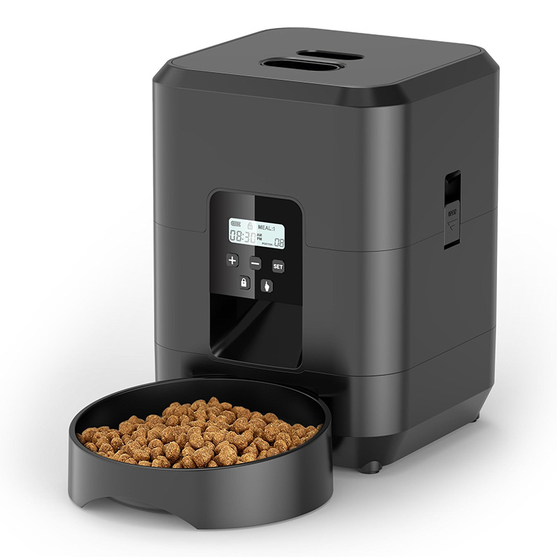 2025 New Design Automatic Cat/Dog Food Dispenser Portable Smart WiFi Pet Feeder Portion Control Dual Power Anti-Jam Features