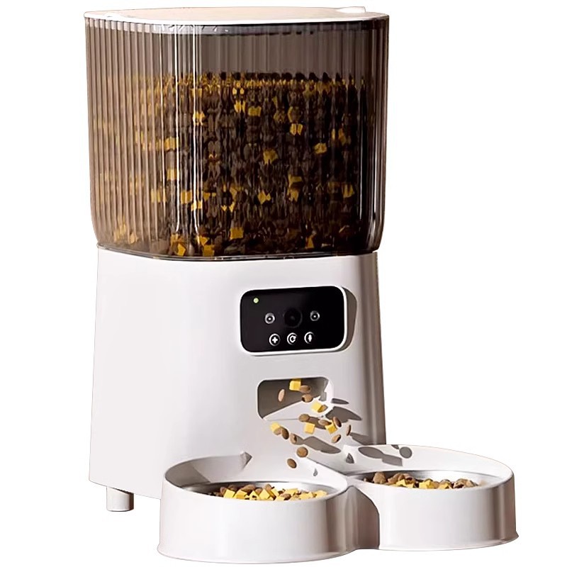 Cat Dog Automatic Feeder Remote Timing Quantitative Feeding Machine Intelligent Monitoring Voice Broadcast China