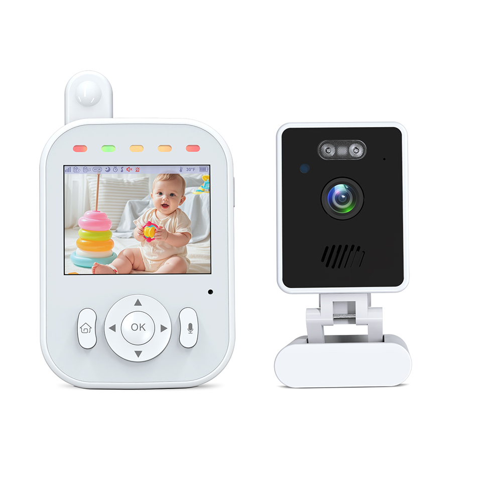 2.8 Inch Display 720P Night Vision Lullaby 2.4GHz Wireless Audio Video Temperature Feeding Timer Baby Camera Monitor NO Wifi