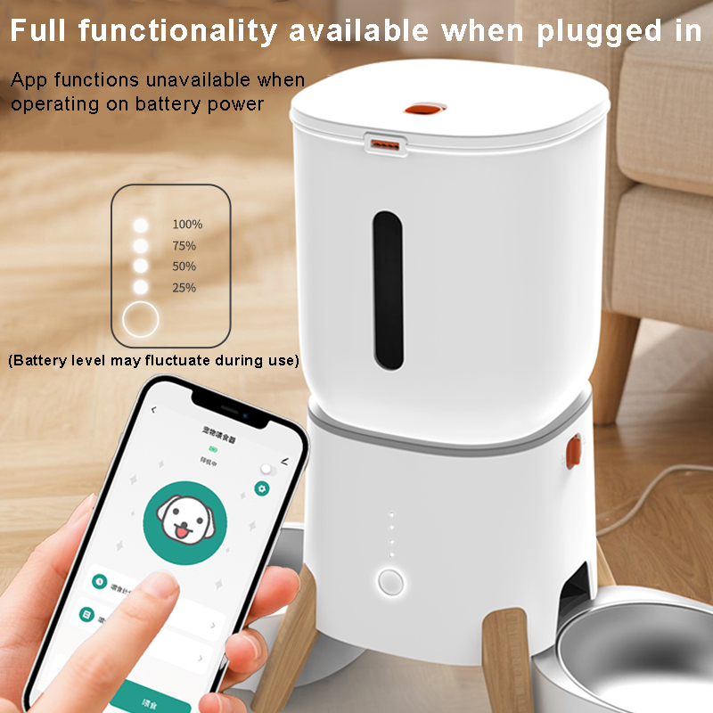 Automatic Cat Feeder Smart Dog Food Dispenser Programmable Timer Precise Portion Control for Single Multi-Pet Home