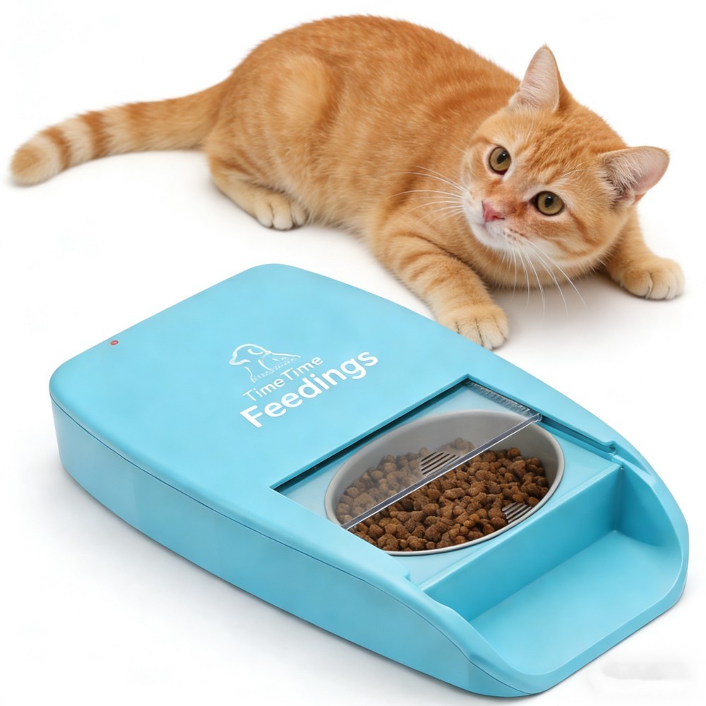 Smart Automatic Pet Feeder with Remote Control, Scheduled Feeding, and AI Technology for Cats and Dogs