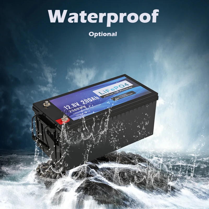 12V 200Ah LiFePO4 Battery Home Energy Storage Battery Backup Power Supply for Emergency Solar System