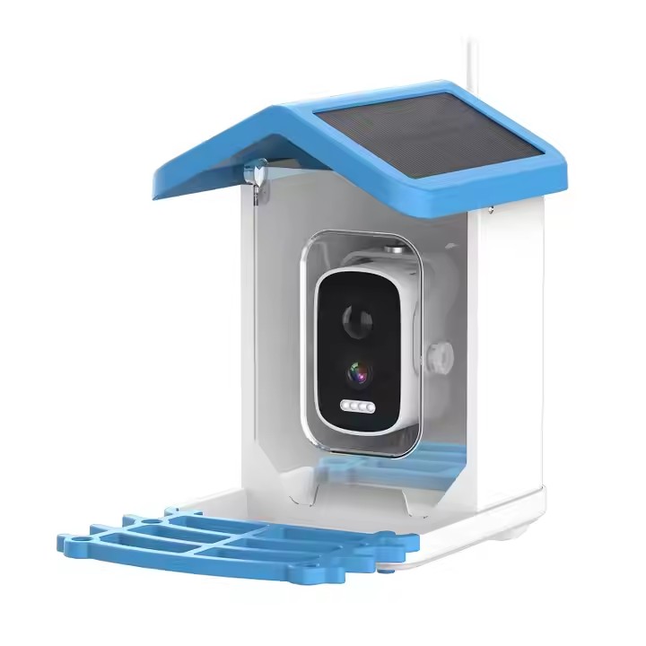 Wildlife Monitoring Solar Camera Remote View AI Smart Bird Feeder With Camera