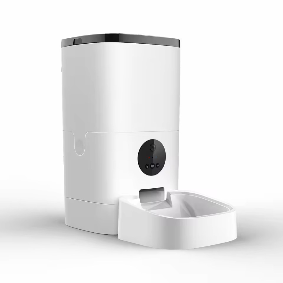 Ready To Ship Timed Alimentatore Per Animali Domestici For Cats &amp; Dogs With 1080P Camera Smart WiFi Food Dispenser