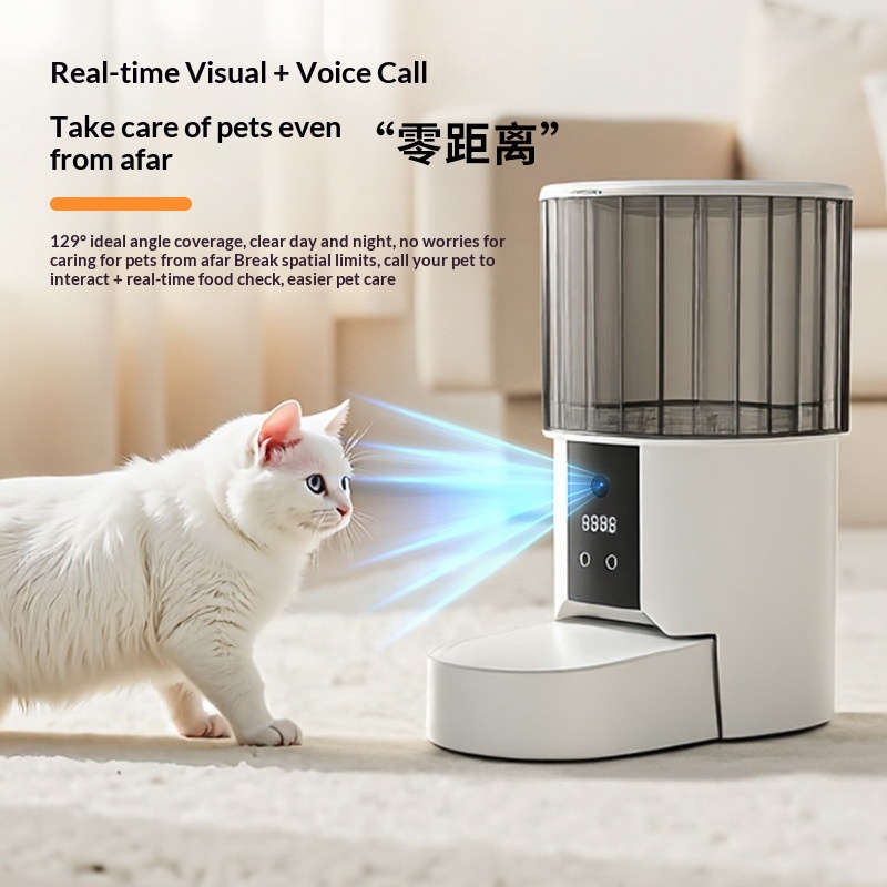 Factory Wholesale Timed Quantitative Smart ABS Feeder Remote Control for Dogs Pets Cats