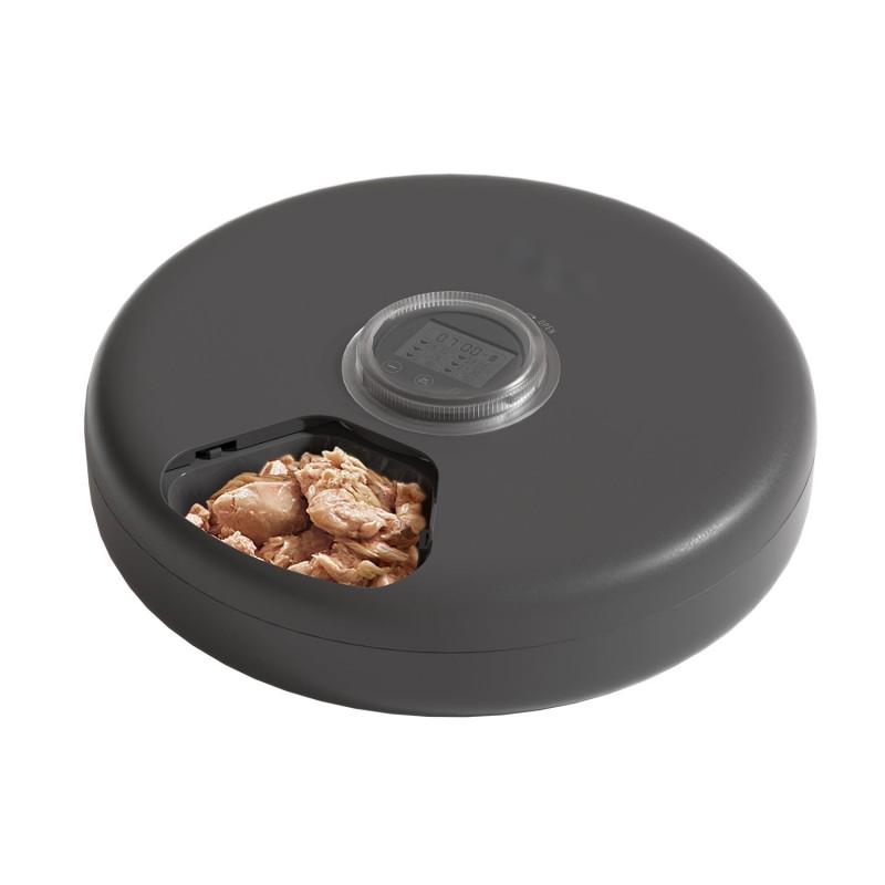 Programmable Smart Automatic Foldable Battery-Powered Portable Plastic Cat Dog Feeder Wet/Dry Food Dispenser Refrigerating