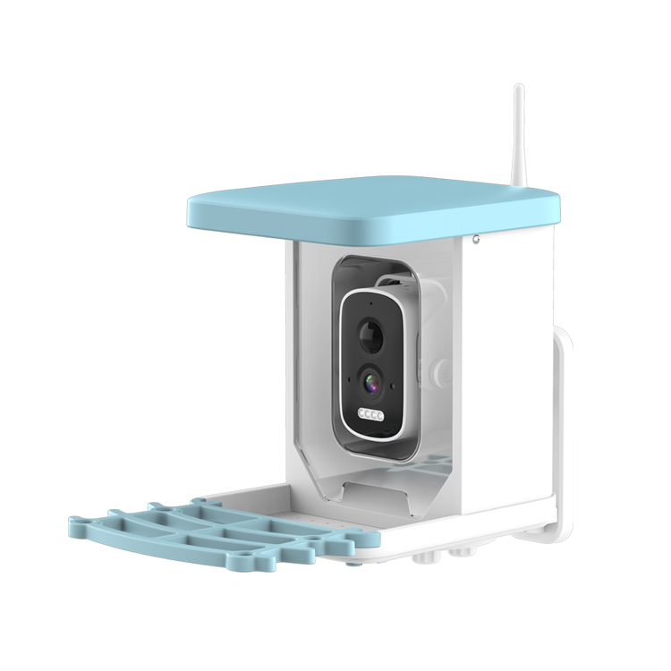 Smart Pet Feeder for Birds AI Camera Bird Feeder for Outdoor Wildlife Monitoring