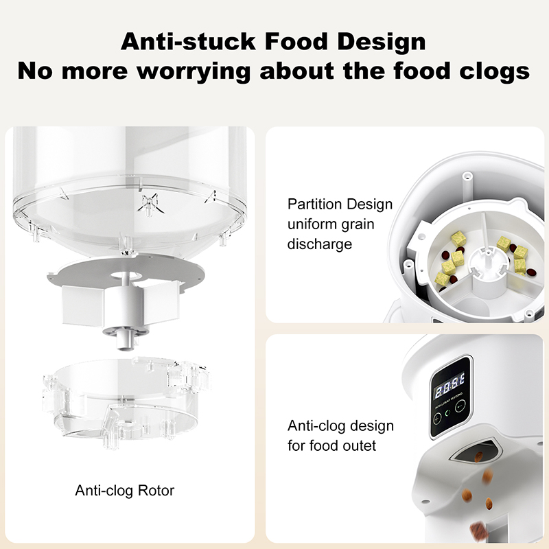 Wholesale Custom Smart Pet Feeder 4L Large Capacity APP Remote Control Timed Portion Dispensing Automatic Cat Dog Food Bowl