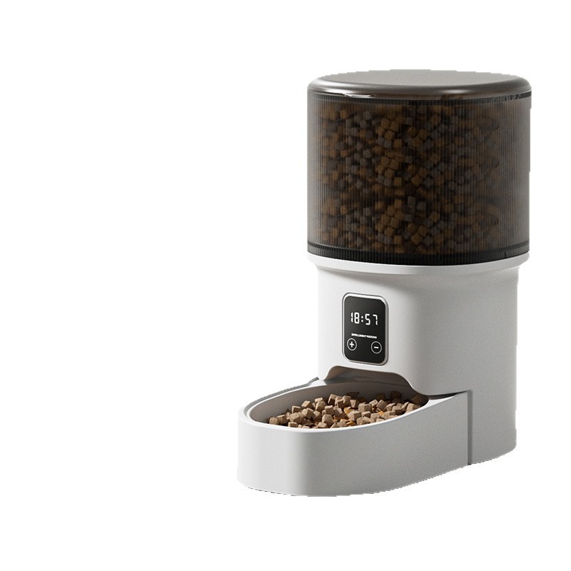 Pet Automatic Feeder Smartphone WiFi &amp; Bluetooth Timed Feeding Control Smart Food Dispenser Polypropylene Material Cat Supplies