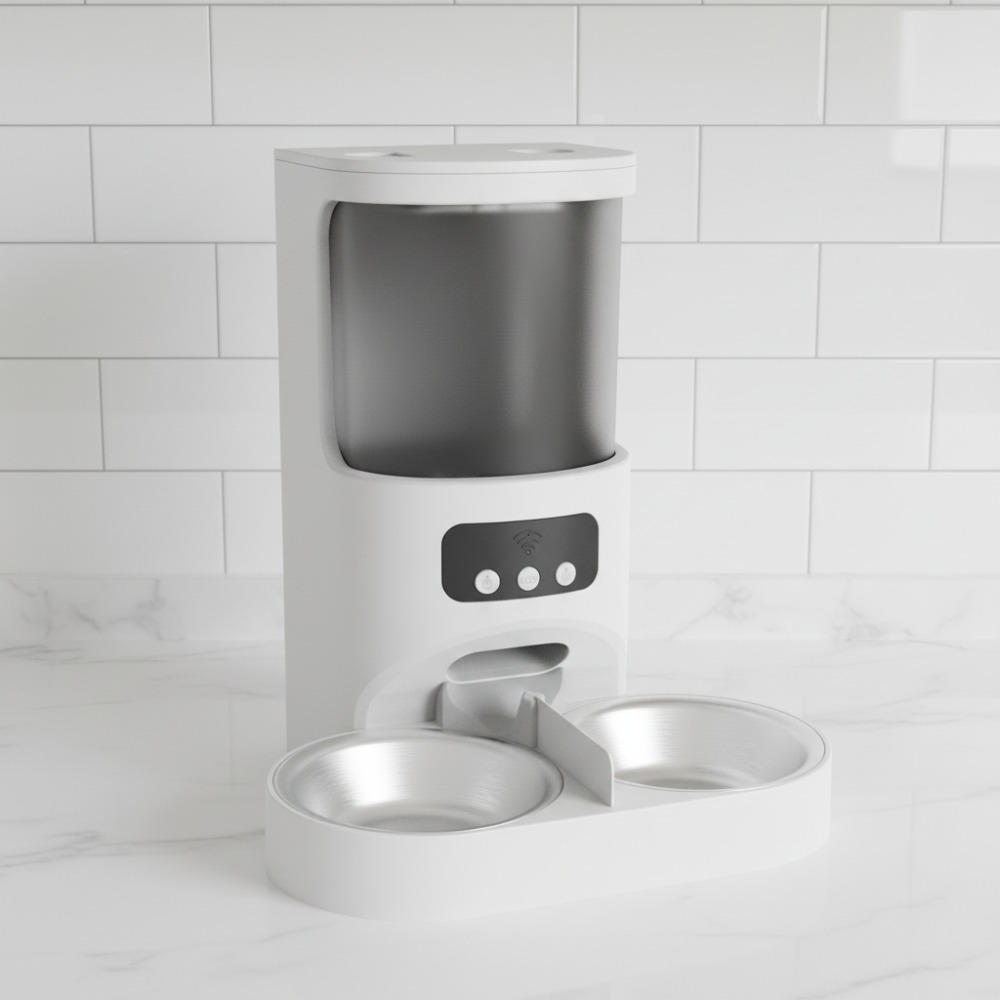 Luxurious Design Large Food Container Multi Pets Dog Feeder Automatic Feeder Nice for Indoor Family Home