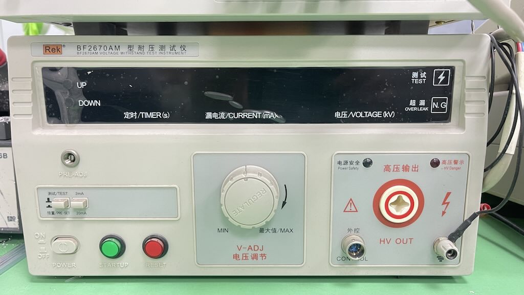 MYAMI hi-pot tester for dielectric strength testing