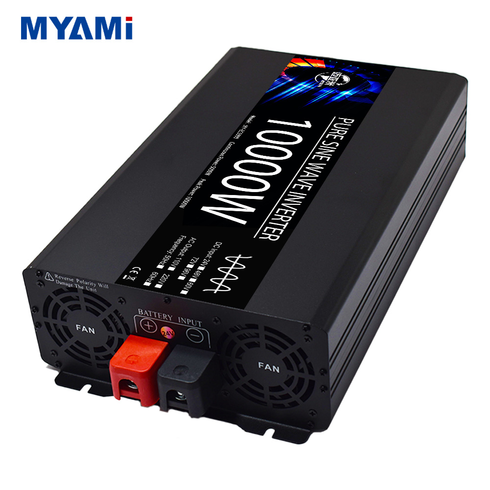 MYAMi Inverter 12V 24V 48V 60V 72V to 110V to 220V Dc to Ac Inverter 1KW 3KW 5KW 6KW 8KW 10KW Pure Sine Wave Power Inverter
