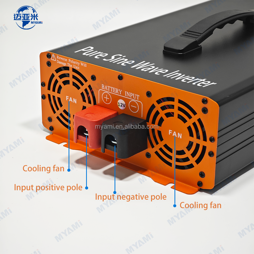 Top Selling MYAMi 10000W 6000W 5000W 3000W 2000W 1000W Pure Sine Wave Power Inverter Dual Output 12V/24V/48V to 110V/220V Home