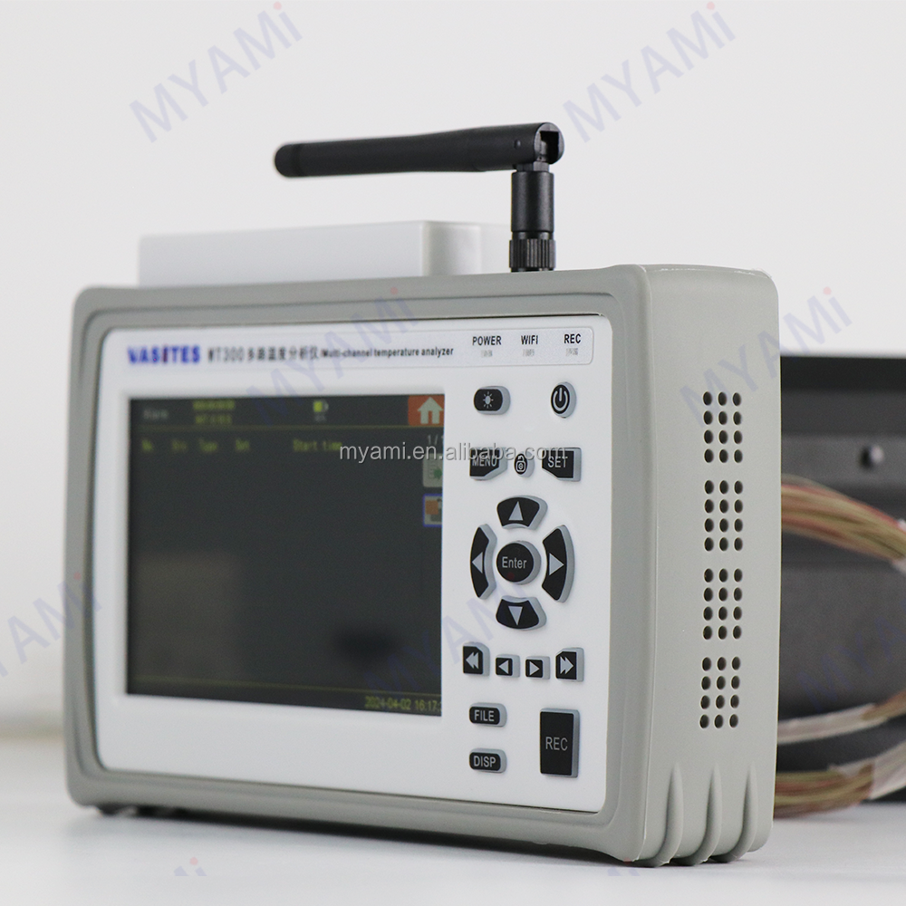 Data High Resolution 10-Channel Handheld Temperature Logger WIFI Contact Measurement with Probe Plastic Material