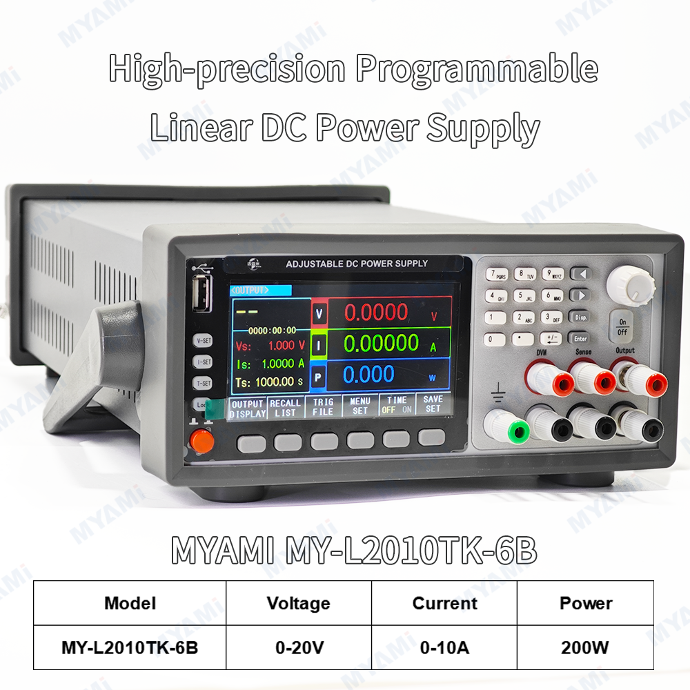 MYAMi 20V10A 36V6A 80V3A 200W 216W 240W High-precision Programmable Benchtop Adjustable Laboratory Linear DC Power Supply