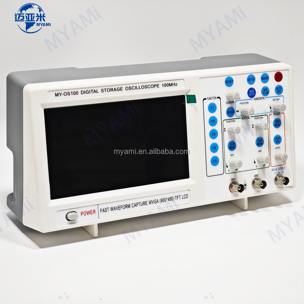 MYAMi 100mhz Digital Oscilloscope 2 Channel Frequency Dual Channel Student Oscilloscope with USB for Teaching