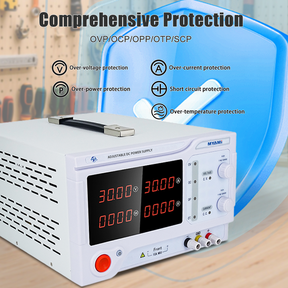 MYAMi MY-K3060E 24V 30V 20A 30A 50A 60A 1800W Adjustable Stabilized DC Power Supply Variable for Electronic Testing/Laboratory