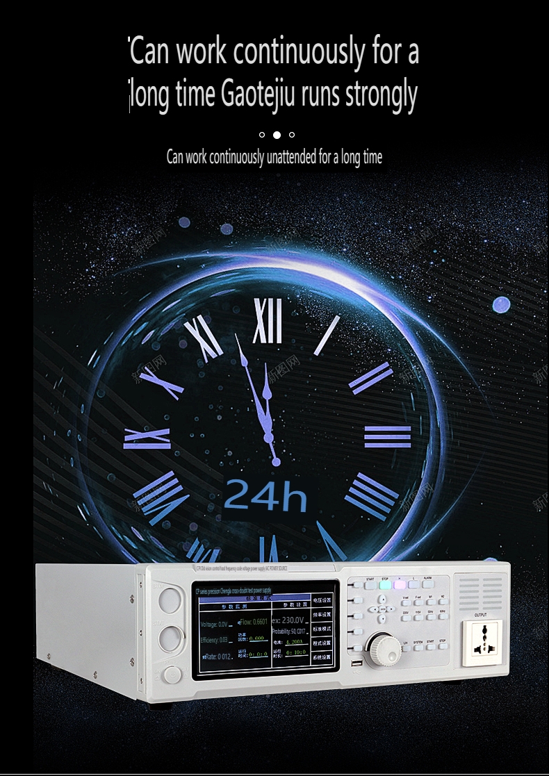 MYAMI Single Phase 300V-1000VA 45Hz-400Hz Desktop AC Power Supply Programmable Variable Frequency Touch Screen for Industrial