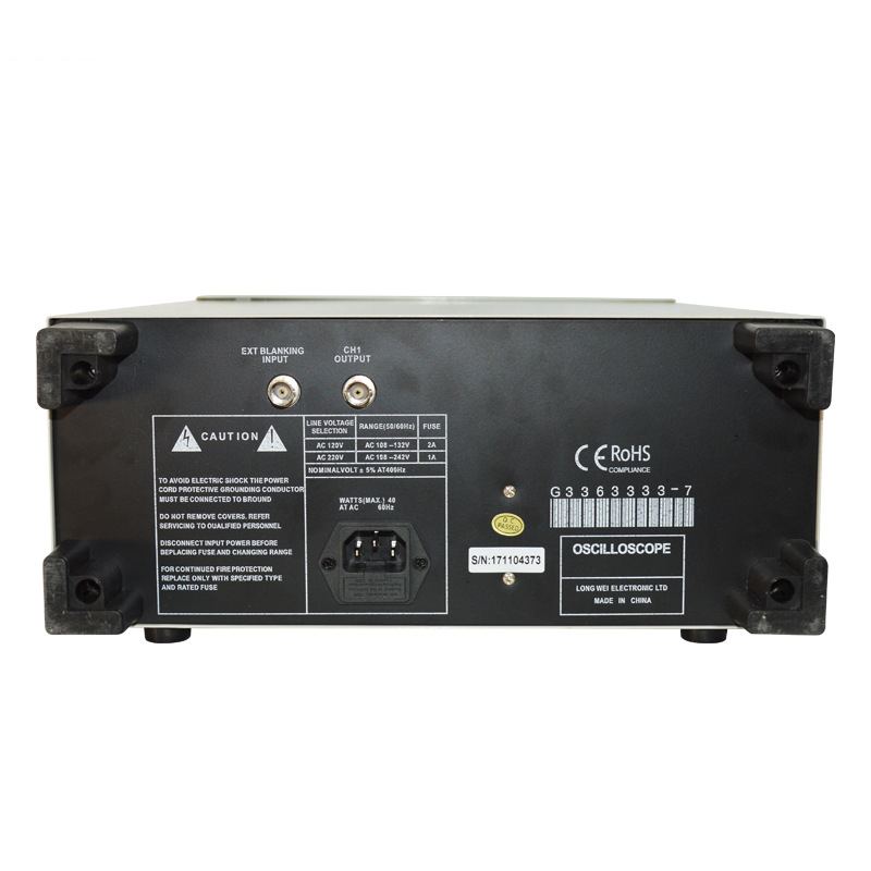 MYAMi 2 Channel Analog Oscilloscope Dual 20MHz 1GS/s Sample 8bit Resolution Rate 1 Year Warranty for Laboratory Testing