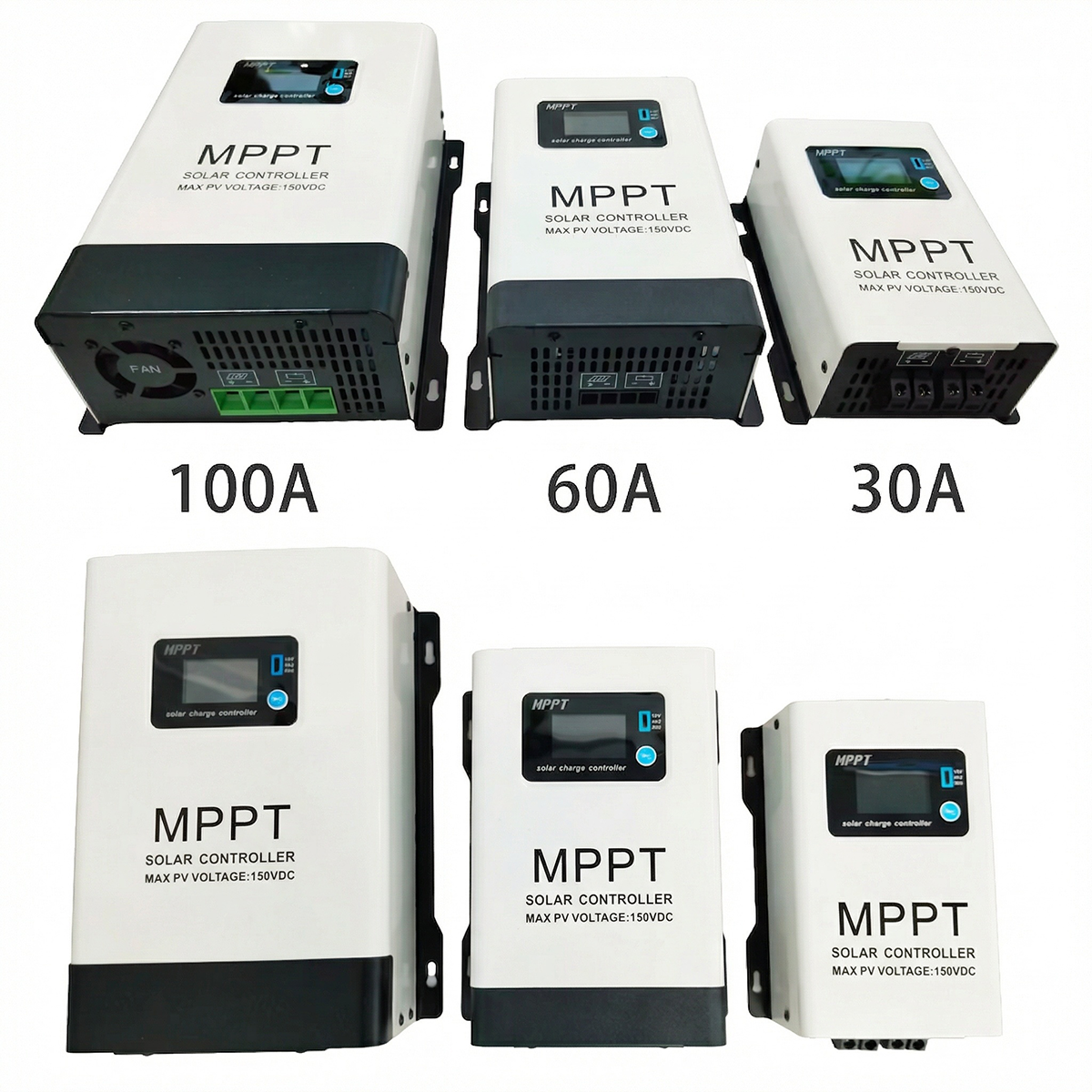 MYAMi 48 v MPPT Solar Charge Controller 100 Amp Adjustable 12V/24V/48V LCD Color Display for Lead-acid/Lithium Battery Charge