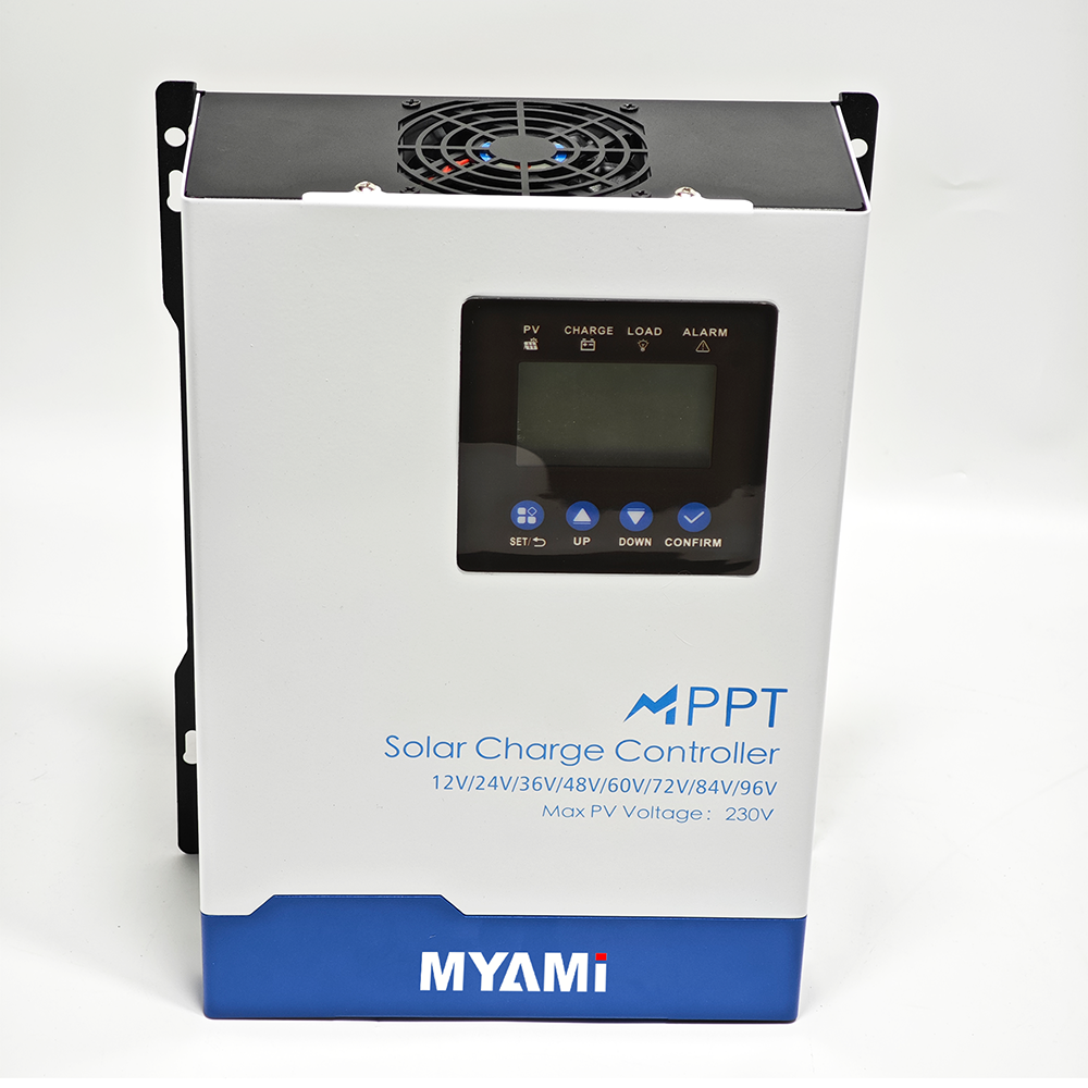 MYAMi 60A MPPT Solar Charge Controller Auto 12V-96V MAX 230V PV DC Input Solar Panel Regulator for 12v 24v 48v LiFePo4 Battery