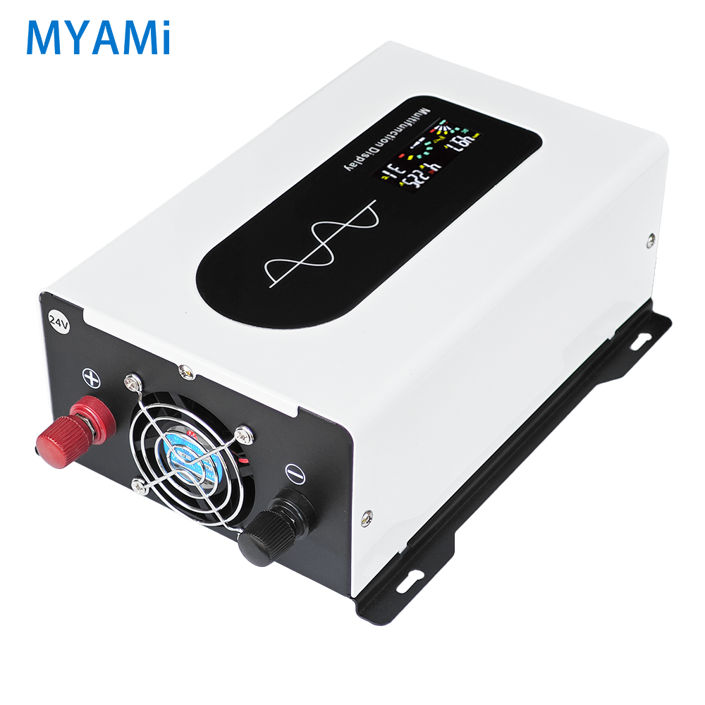 MYAMi 1800W Peak Power 12v 24v 48v PURE SINE WAVE Power Inverter Single Phase Dual Output LCD Display 900W Car Inverter 12V 220V