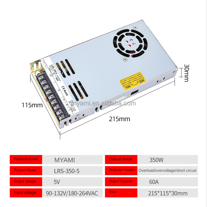 LRS-350 5V 12V 24V 36V 48V LED Switching Power Supply 1A 2A 3A 5A 10A 15A 20A 30A 40A 50A DC Power Supply for LED Strip Light
