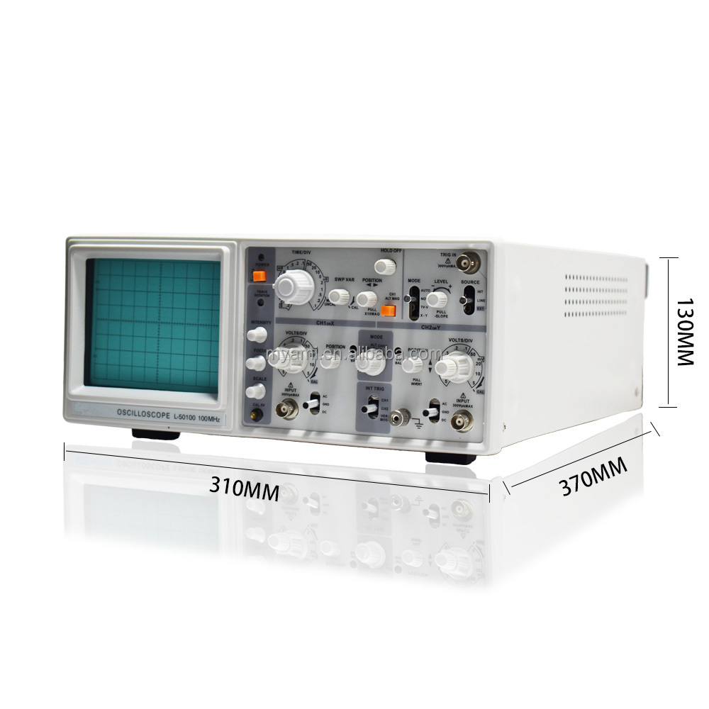 MYAMi 2 Channel Analog Oscilloscope Dual 20MHz to 100MHz Range for Laboratory Testing