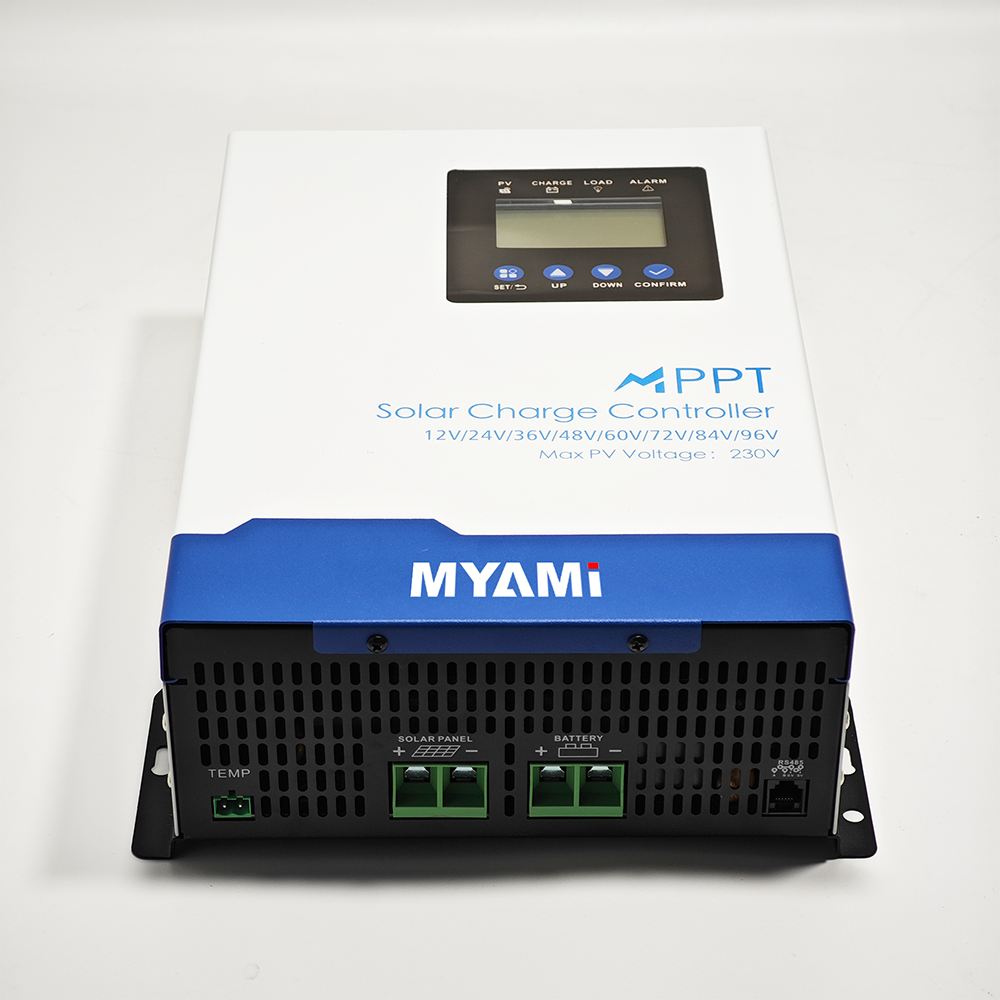 MYAMi 30A 60A 100A 120A 12V/24V/36V/48V MPPT Solar Charge Controller with Automatic Power Time Control for Lithium Batteries