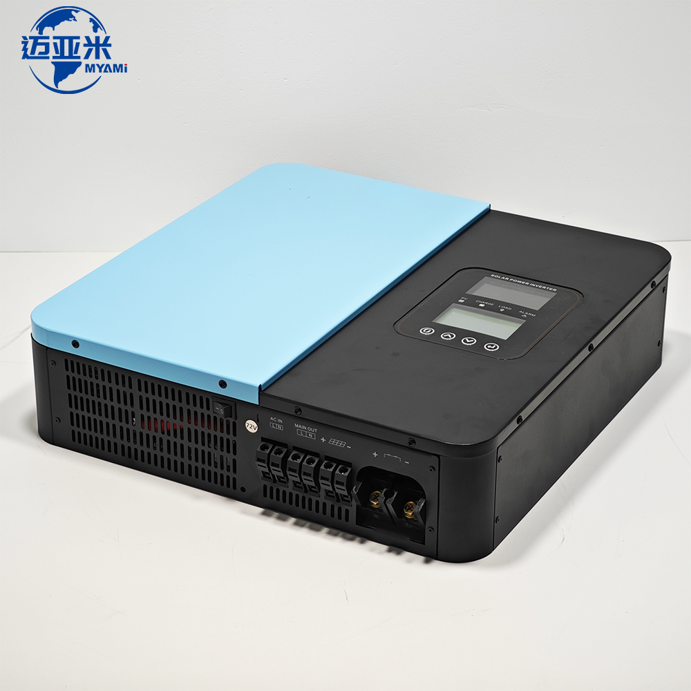 MYAMI 5000W 3000W Pure Sine Wave Hybrid Solar Inverter 24V 48V 60V 72V 96V DC to AC 220V Single Phase Inverter with 60A MPPT