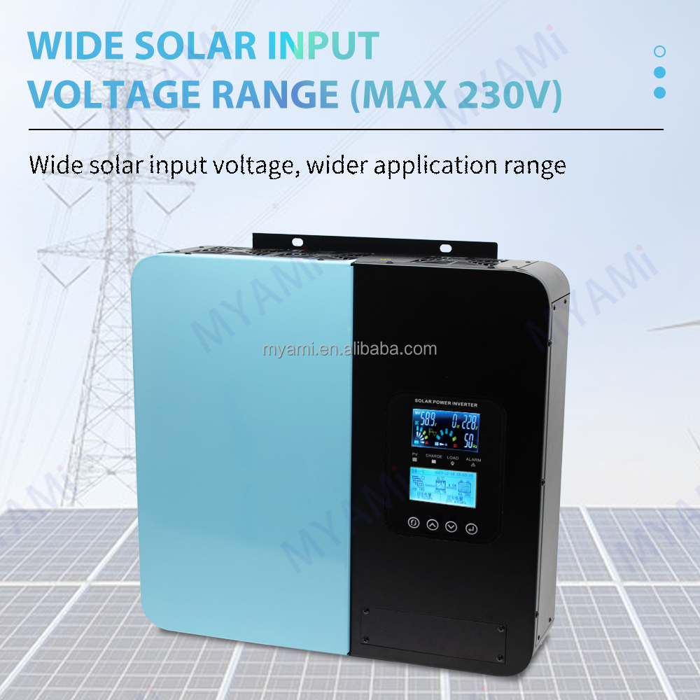 MYAMi 5KW 24-96V Pure Sine Wave Hybrid Solar Inverters with 60A MPPT Solar Charge Controller All-in-One Machine for Solar System