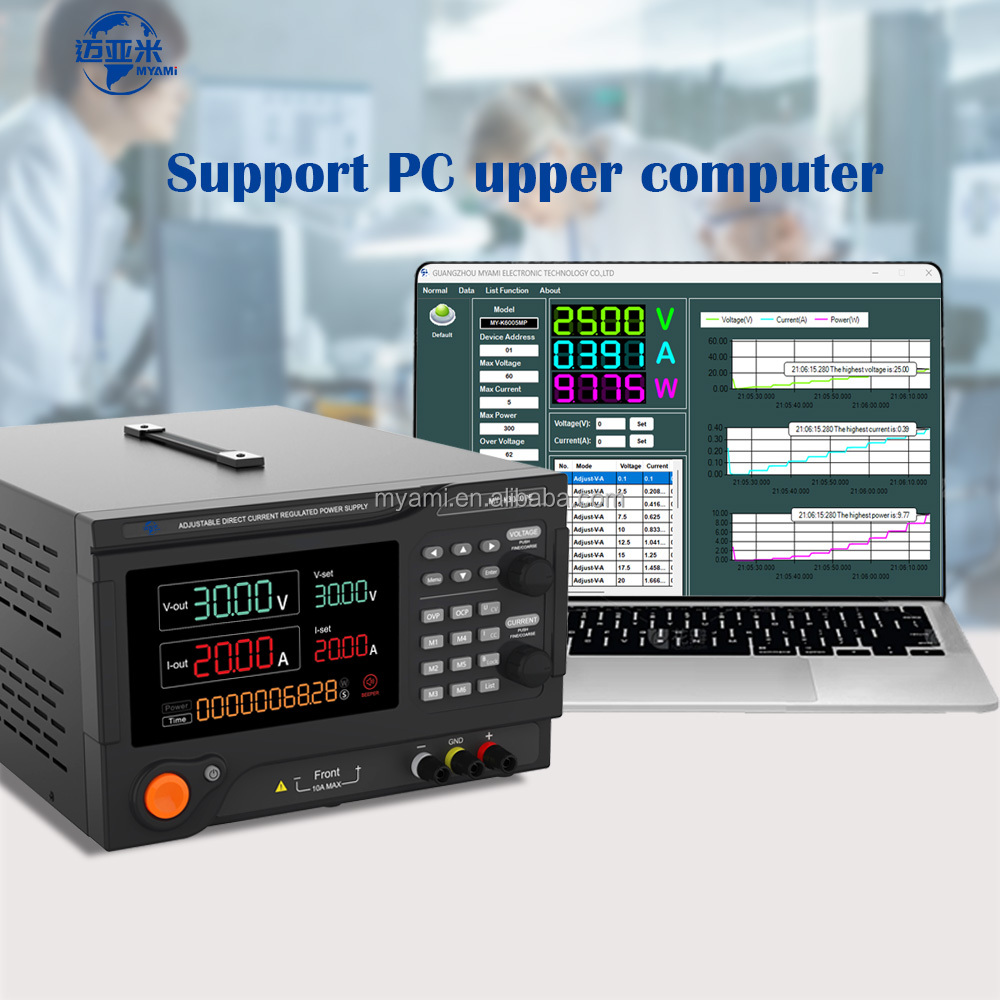 MYAMI 0-150v 20amp Laboratory Programmable Bench Dc Power Supply Adjustable 150V 5A 10A 20A 30A Variable with Timing Function